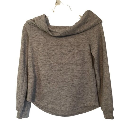 NWT Reitmans Ladies Cowl Neck Lightweight Fleece Heathered Grey Ladies  XSm - Picture 10 of 12